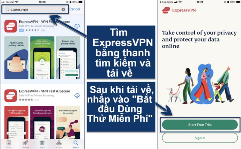 Gói Express VPN 7 ngày